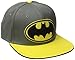 DC Comics Men's Batman Baseball Cap, Gray/Yellow, One Size