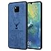 Huawei Mate 20 X Mobile Phone Case Black Anti Slip Huawei Mate 20 X Case Soft TPU Phone Case with 3D Printing Slim Profile Phone Cover Compatible with Huawei Mate 20 X Case