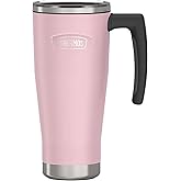 THERMOS ICON SERIES, Stainless Steel Mug with Slide Lock, 18 Ounce, Sunset Pink