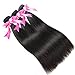 Jaja hair 8A Peruvian Virgin Hair Straight Hair 3/4 Bundles Deal 100% Unprocessed Silky Straight Human Hair Weave Weft Extensions Natural Color Can be Dyed