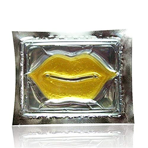 30 Pieces Crystal 24K Gold Bio Collagen Gel Lip Pad Mask Great for Moisturizing, Anti-Wrinkle,Nouris - //coolthings.us