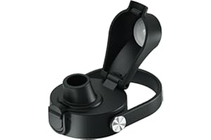 SYACOT Auto Spout Lid for Hydro Flask Wide Mouth Water Bottles, Replacement Top Spout Lid for HydroFlask Wide Mouth 12 oz 32 oz 40 oz, Chug Cap with Flexible Handle,Big Nozzle