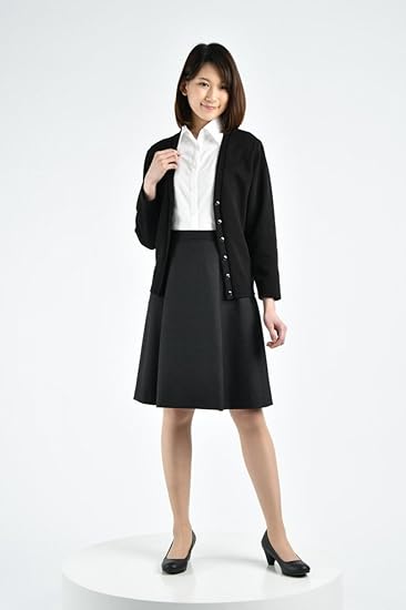Amazon Co Jp 白衣 ナースウェア フォーク Folk Fn1580 カーディガン レギュラー丈 サイズ 3l Fn1580 9ブラック 服 ファッション小物