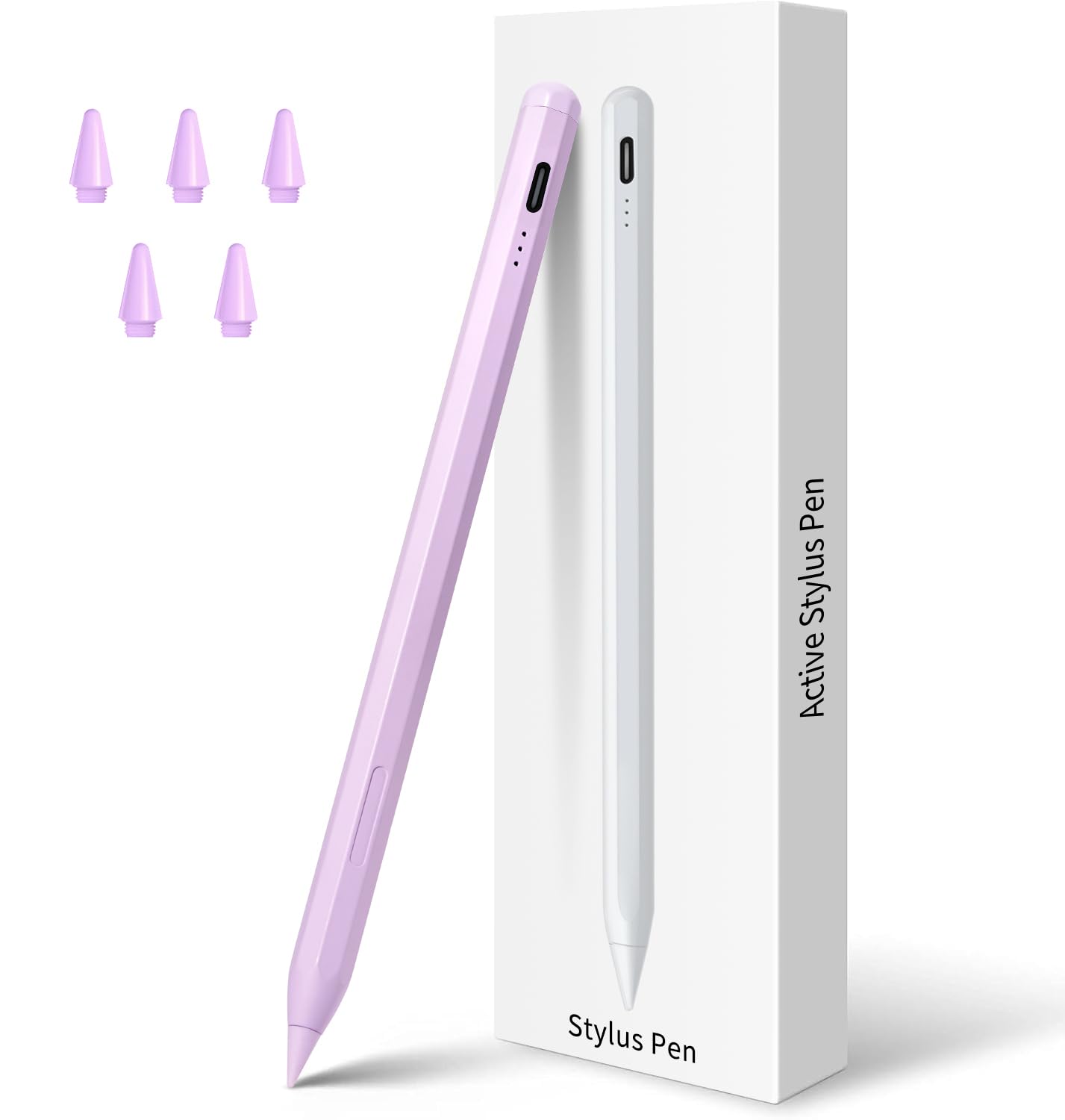 Stylus Pen for iPad 11th&10th&9th Generation,Fast Charge Pencil for Apple iPad,Palm Rejection,Tilt Sensitivity,Compatible with 2018-2025 iPad11/10/9/8/7/6th,Pro 13" M4/12.9"/11",Air 3/4/5/M2,Mini 5/6