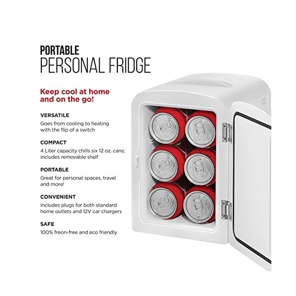 Chefman Mini Heladera MakeUp · Remedios · 6 Latas 4 Lts - Imagen 3