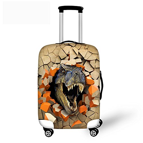 Showudesigns 3D Elastic Suitcase Cover Dinosaur Fit 18"to 287"trolley Luggage