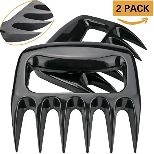Bear claws Meat Paws Pulled Pork Shredders Solid structure design easy to clean more durable Food grade PC Handling Carving Cut Meats for BBQ Forks Tools(2pcs)