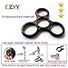 CZYY brand 2017 DIY assembled Non-3D printed Spinner Fidget CUSTOMS DIRT RESISTANT Smooth Surface durable no easy burn EDC ADHD Focus Toy Ultra Durable Speed Bearing long time (Gift Wrapping Black)