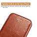 iPhone SE Leather Case, Icarercase Vintage Genuine Leather Side Open Wallet Cases with 2 Card-Slots, Folio Flip Style with Magnetic Closure with Stand Function for Apple iPhone SE / 5s / 5 (Brown)