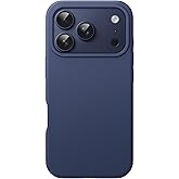 JETech Liquid Silicone Case for iPhone 17 Pro 6.3-Inch, Silky Soft Touch Full-Body Protection, Anti-Scratch Shockproof Phone Cover with Microfiber Lining (Dark Blue)