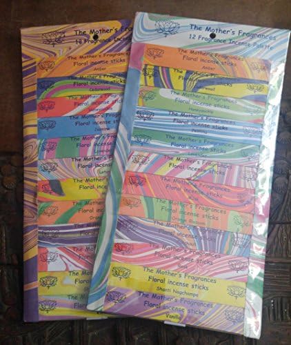 Mother's Fragrances Incense Floral & Woody Scents - 12 Frg. MiniSampler (4 Sticks Each)