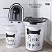 Paw Prints Plastic Rolling Pet Food Bin, Bone Appetit Design, 26lb