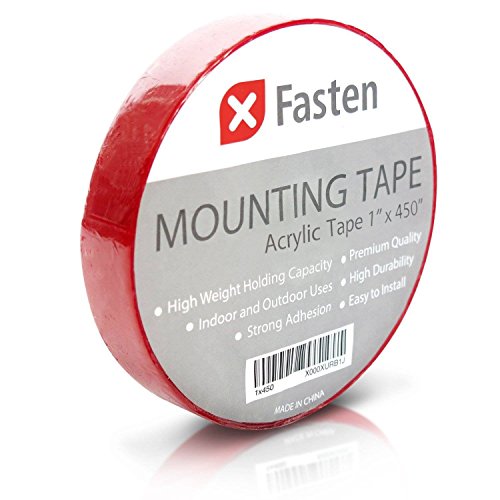 Xfasten acrylic mounting tape removable, 1-inch x 450-i…
