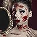 Wound Tattoos Halloween Tattoo Scar for Wounds Tattoos Fake 3D Zombie Halloween Makeup Kit Temporary Tattoos Wounds(5 Pieces)