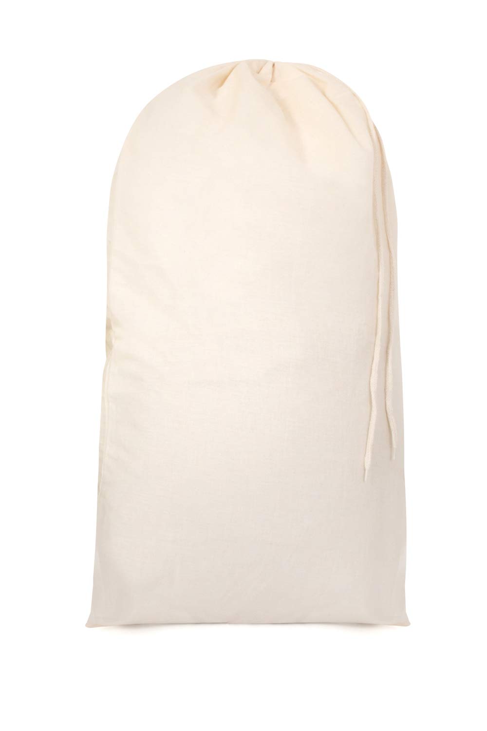 Bronta Mill Plain Natural 100% Cotton Drawstring Stuff Bags | Eco Friendly Storage Pouch | Beige - XL - 75cm x 50cm — image 1