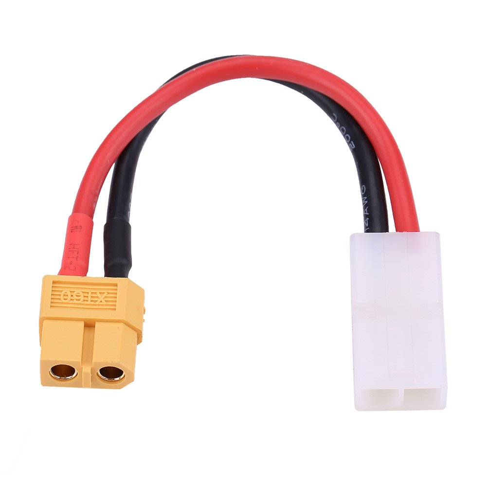Battery Connector Adapter Cable, XT60 Female to Large Female Connector Adapter 14AGW Silicone Cable Deformation Model