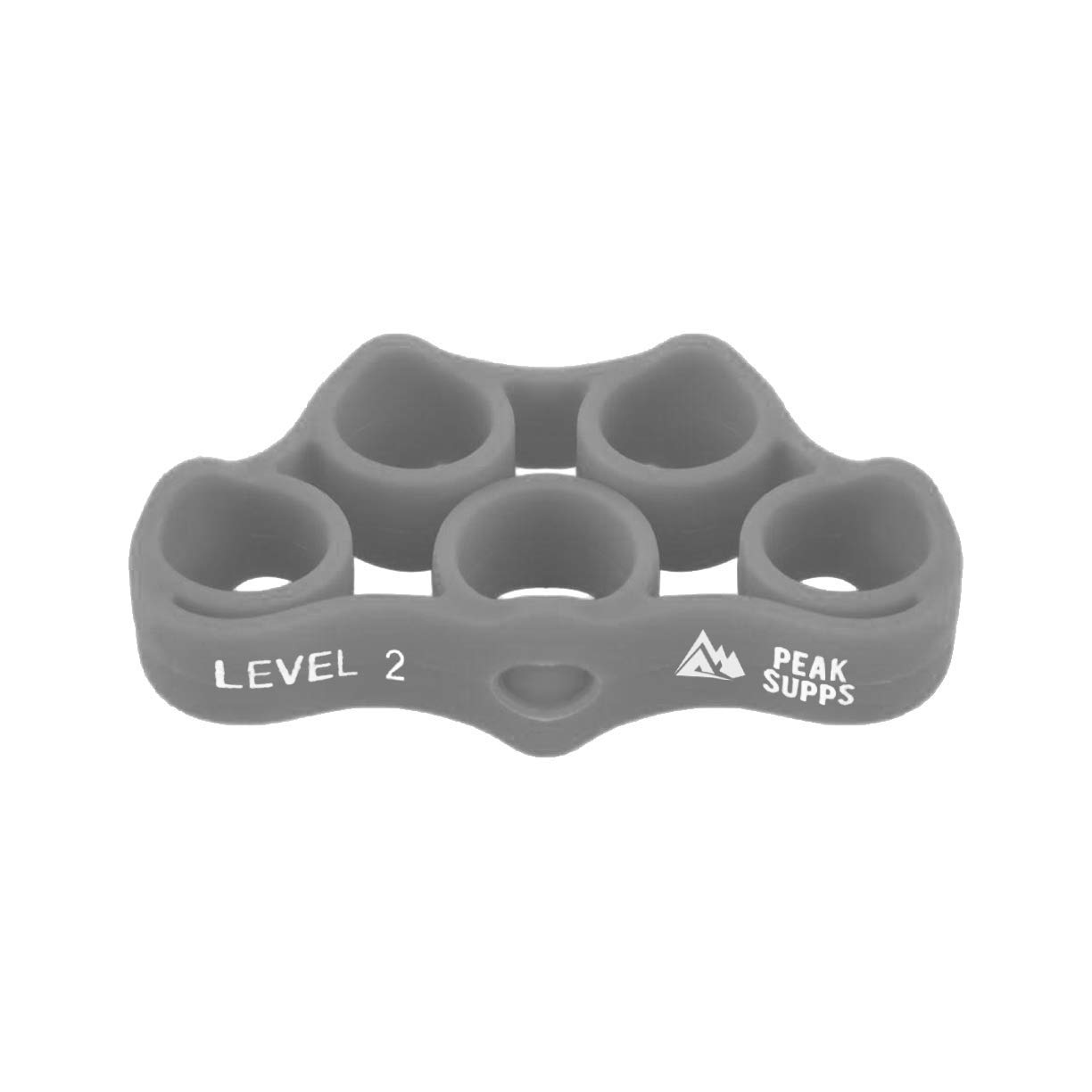 Forearm Trainer & Finger Strengthener Bands - Moderate Level 2 (Grey)