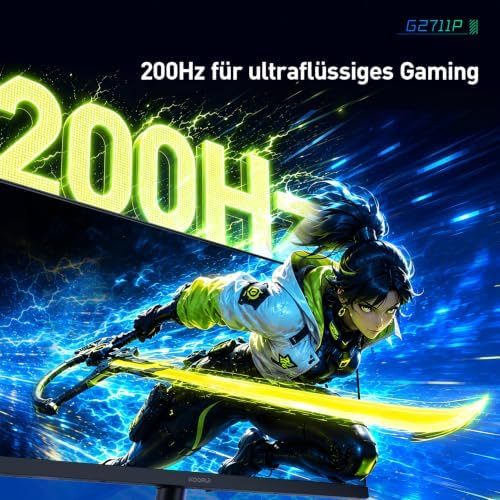 27 Zoll Gaming Monitor IPS FHD 200Hz HDR400 1ms Bildschirm G2711P
