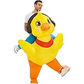 KOOY Inflatable Duck Costume Adult, Inflatable Costumes Women Men, Ride On Duck Suit Blow Up Costume for Adults, Party Halloween Costumes