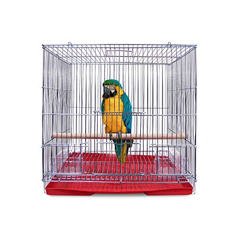 Brid Parrot Travel Cages Metal Birdcage Carrier for African Grey Parrots Cockatiels Parakeets