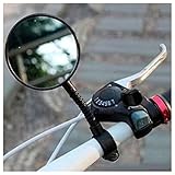 Bike Rearview Mirror, Inkach Bike Bicycle Handlebar Flexible Rear Back View Rearview Mirror Black