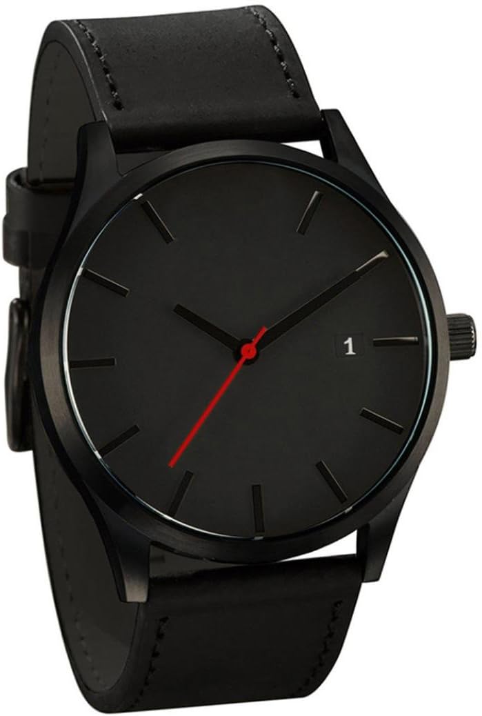 SMTSMT Popular Low-Key Men's Quartz Wristwatch Minimalist Connotation Leather Watch