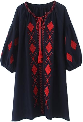embroidered tunic dress uk