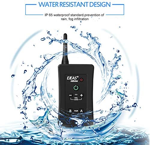 IKVRU Intercom,Bluetooth Referee Headset Communication Wireless Intercom Football Coach Full Duplex Radio Walkie Talkie Microphone with Running Armband.