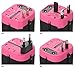 LOOP World Adapter Plug, Worldwide Travel Adapter Charger [US UK EU AU CN] w/ Dual USB Charging Ports & Universal AC Socket - Safety Fused (Pink)