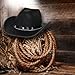 Dazzling Toys Kids Cowboy Hat – Cool Black Hats for Cowgirls & Cowboys, Unisex Fashion & Pretend Play Costume Accessories For Boys & Girls, Western Cap For Kids Dress Up, Christmas & Birthday Gift