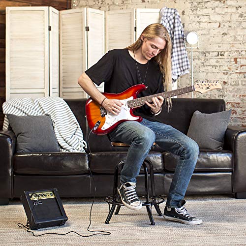 1 Sunburst+Electric+Accessories+Beginner+Starter