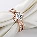 ACEFEEL JEWELRY Acefeel Cheap Cubic Zirconia Promise Ring For Her Wedding Engagement Ring For Women Rose Gold Plated