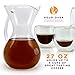 Pour Over Coffee Maker With Handle - Borosilicate Glass Manual Hand Pour-over Coffeemakers, Durable, Scratch Resistant, And Portable (27 oz - 5 Cup)