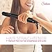 Salona Hair Straightener – 1″ Titanium Flat Iron hair straightener and curler Worldwide Dual Voltage 110-240V with Heat Resistant Travel Bagthumb 1
