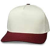 Gritty Bull Two-Tone Blank Snapback Hat - Classic Blank Trucker Hat for Men & Women - Minimalist Baseball Cap