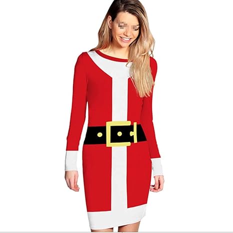Amazon.com: Dress Christmas Tight Skirt 