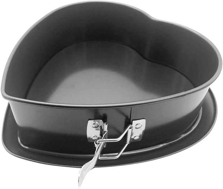 HOMOW Nonstick Bakeware Springform Pan,Cake Pan, Cheesecakes Pan (9" Heart Pan)