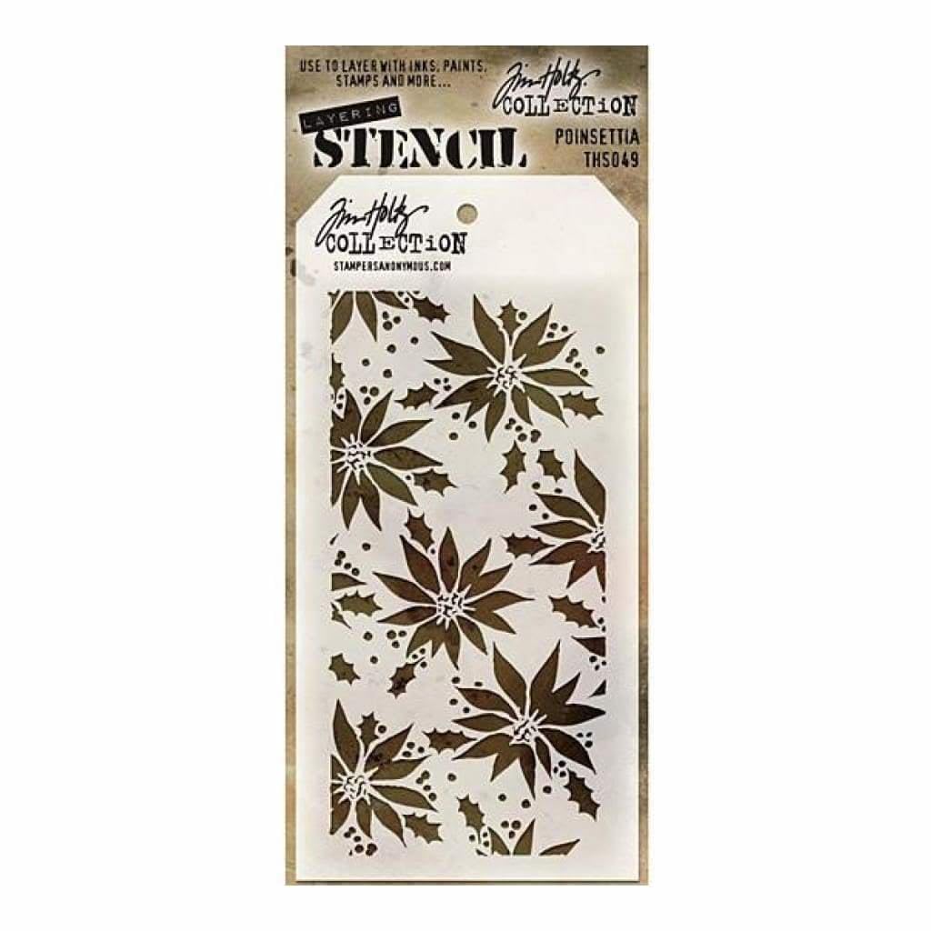 Art Gone Wild Poinsettia Layering Stencil