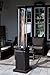 Golden Flame Square Flame Commercial 46,000 BTU (Rich Mocha) Quartz Glass Tube Propane Patio Heater w/Wheels