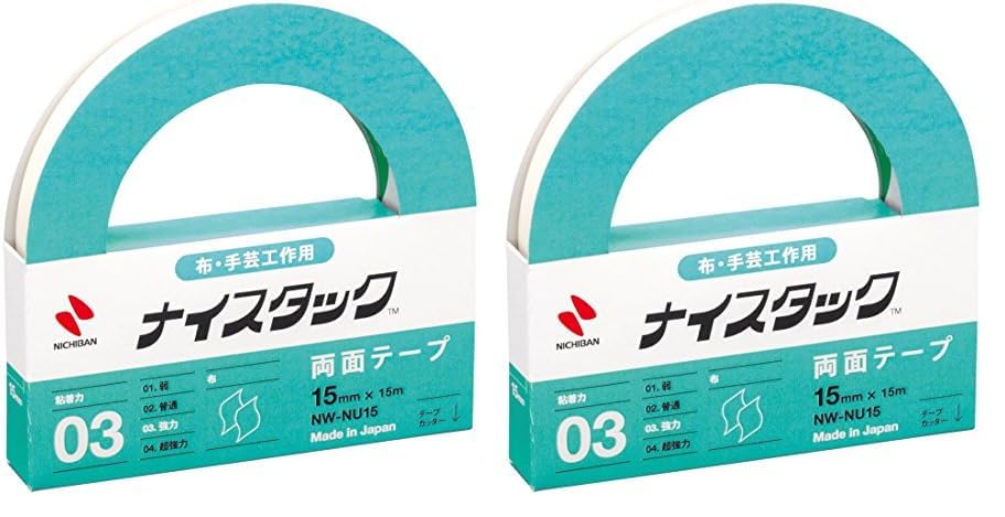ニチバン 両面テープ ナイスタック (布・手芸) 15mm×15m NW-NU15 (× 2)商品画像