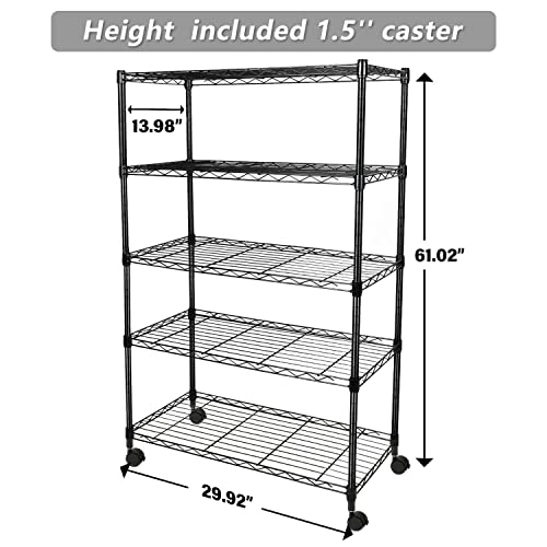YSSOA Heavy Duty 5Shelf Shelving Unit，2Pack Pricepulse