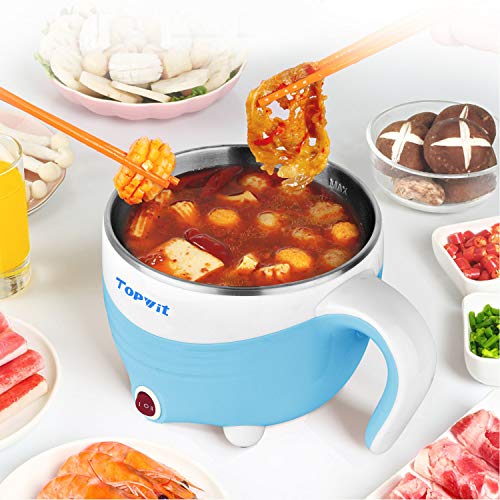 Electric Hot Pot 1.5L, Rapid Noodles Cooker, Mini Pot, Cook Perfect for