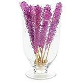 Grape Rock Candy Sticks (8)