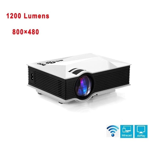 Proyector T50, teléfono móvil, WiFi inalámbrico con Pantalla ...