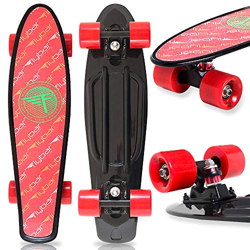 Flybar 22 Inch Complete Plastic Grip Tape Cruiser Skateboard