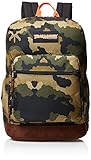 Trailmaker Boys' Camo Print with Suede Bottom Backpack, Green