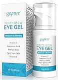 goPURE Natural Youth Glow Eye Gel, 1 oz.