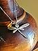 PDTXCLS Yasirona Dijkoo Zmaomaoy XGATML taggyourit Dragonfly Sassenach Necklace - Pewter-Plated Pendant with Amber Colored Gem on Stainless Steel Ball Chain