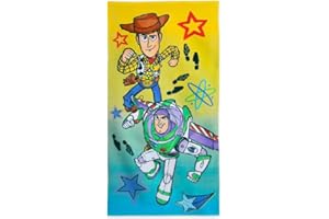 Disney Store Official Toy Story Kids Bath Towel, Soft & Absorbent Beach Towels, 100% Cotton Pool Towel, 29 by 59 Inches, Highly Absorbent Bath Towels for Bathroom