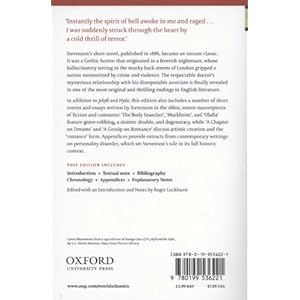 Strange Case of Dr Jekyll and Mr Hyde and Other Tales (Oxford World's Classics)